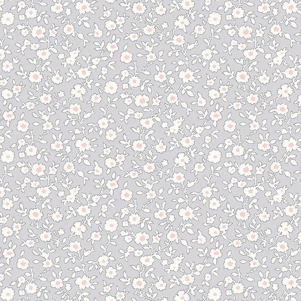 Liberty Art Fabrics Gray Daisy Trail Lasenby Quilting Cotton Liberty Art Fabrics Gray Daisy Trail Lasenby Quilting Cotton