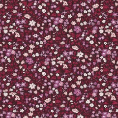 Liberty Art Fabrics Red Ava May Lasenby Quilting Cotton Liberty Art Fabrics Red Ava May Lasenby Quilting Cotton
