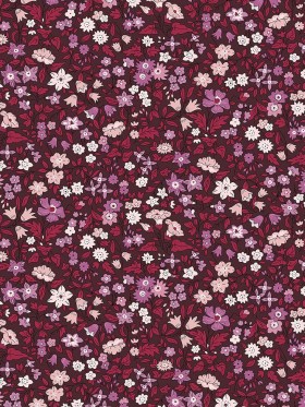 Liberty Art Fabrics Red Ava May Lasenby Quilting Cotton Liberty Art Fabrics Red Ava May Lasenby Quilting Cotton