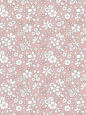 Liberty Art Fabrics Pink Maddsie Silhouette Lasenby Quilting Cotton Liberty Art Fabrics Pink Maddsie Silhouette Lasenby Quilting Cotton