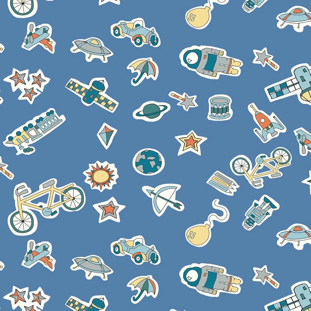 Liberty Art Fabrics Blue Treasures in the Sky Lasenby Quilting Cotton Liberty Art Fabrics Blue Treasures in the Sky Lasenby Quilting Cotton