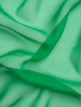 Chiffon-Like Silk Voile – Kelly Green – Adelaide Collection Chiffon-Like Silk Voile – Kelly Green – Adelaide Collection