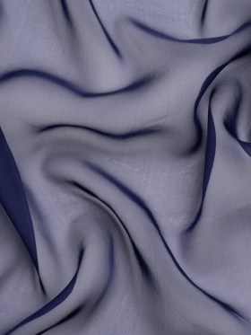 Chiffon-Like Silk Voile – Navy Iridescent – Adelaide Collection Chiffon-Like Silk Voile – Navy Iridescent – Adelaide Collection
