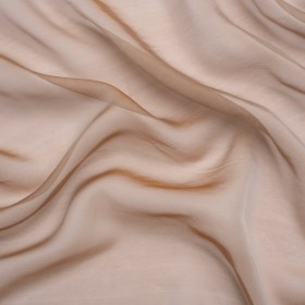 Chiffon-Like Silk Voile – Mink and Silver Iridescent – Adelaide Collection Chiffon-Like Silk Voile – Mink and Silver Iridescent – Adelaide Collection
