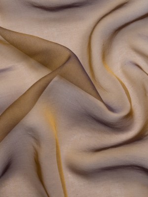 Chiffon-Like Silk Voile – Navy and Gold Iridescent – Adelaide Collection Chiffon-Like Silk Voile – Navy and Gold Iridescent – Adelaide Collection