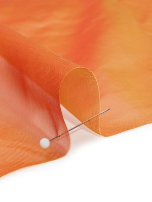 Chiffon-Like Silk Voile – Flame Iridescent – Adelaide Collection Chiffon-Like Silk Voile – Flame Iridescent – Adelaide Collection