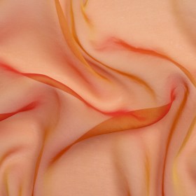 Chiffon-Like Silk Voile – Flame Iridescent – Adelaide Collection Chiffon-Like Silk Voile – Flame Iridescent – Adelaide Collection