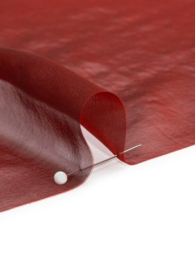 Chiffon-Like Silk Voile – Red and Black Iridescent – Adelaide Collection Chiffon-Like Silk Voile – Red and Black Iridescent – Adelaide Collection