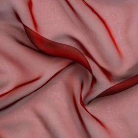 Chiffon-Like Silk Voile – Red and Black Iridescent – Adelaide Collection Chiffon-Like Silk Voile – Red and Black Iridescent – Adelaide Collection