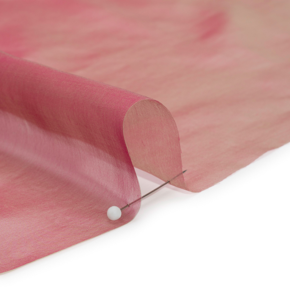 Chiffon-Like Silk Voile – Berry and Key Lime Iridescent – Adelaide Collection Chiffon-Like Silk Voile – Berry and Key Lime Iridescent – Adelaide Collection