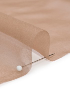 Chiffon-Like Silk Voile – Dark Beige Iridescent – Adelaide Collection Chiffon-Like Silk Voile – Dark Beige Iridescent – Adelaide Collection