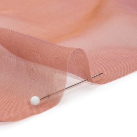Chiffon-Like Silk Voile – Rose and Brown Iridescent – Adelaide Collection Chiffon-Like Silk Voile – Rose and Brown Iridescent – Adelaide Collection
