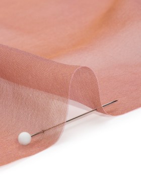 Chiffon-Like Silk Voile – Rose and Brown Iridescent – Adelaide Collection Chiffon-Like Silk Voile – Rose and Brown Iridescent – Adelaide Collection