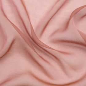 Chiffon-Like Silk Voile – Rose and Brown Iridescent – Adelaide Collection Chiffon-Like Silk Voile – Rose and Brown Iridescent – Adelaide Collection