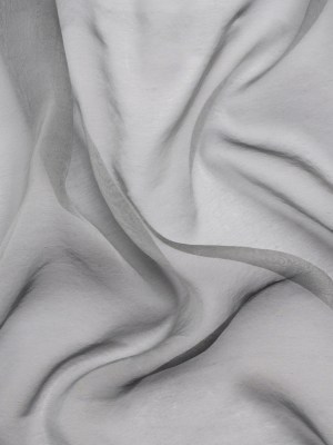 Chiffon-Like Silk Voile – Steel Iridescent – Adelaide Collection Chiffon-Like Silk Voile – Steel Iridescent – Adelaide Collection