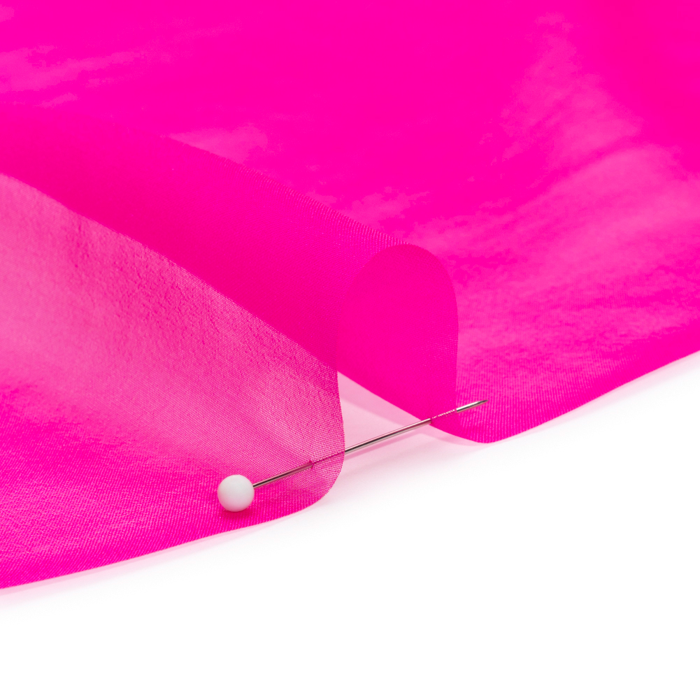 Chiffon-Like Silk Voile – Hot Pink Iridescent – Adelaide Collection Chiffon-Like Silk Voile – Hot Pink Iridescent – Adelaide Collection