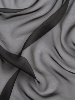 Chiffon-Like Silk Voile – Black – Adelaide Collection Chiffon-Like Silk Voile – Black – Adelaide Collection