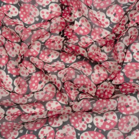 Pink, White and Black Sprinkled Treats Silk Chiffon Pink, White and Black Sprinkled Treats Silk Chiffon