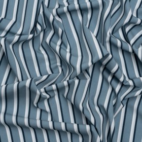 Stretch Polyester Woven – Powder Blue and Gray Shadow Stripes Stretch Polyester Woven – Powder Blue and Gray Shadow Stripes