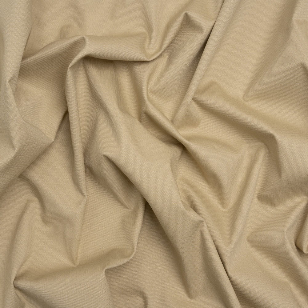 Vertical Ribs Creped Stretch Cotton Dobby – Beige Vertical Ribs Creped Stretch Cotton Dobby – Beige