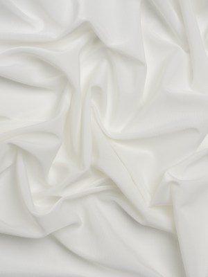 Famous Australian Designer White Stretch Polyester Jersey Famous Australian Designer White Stretch Polyester Jersey