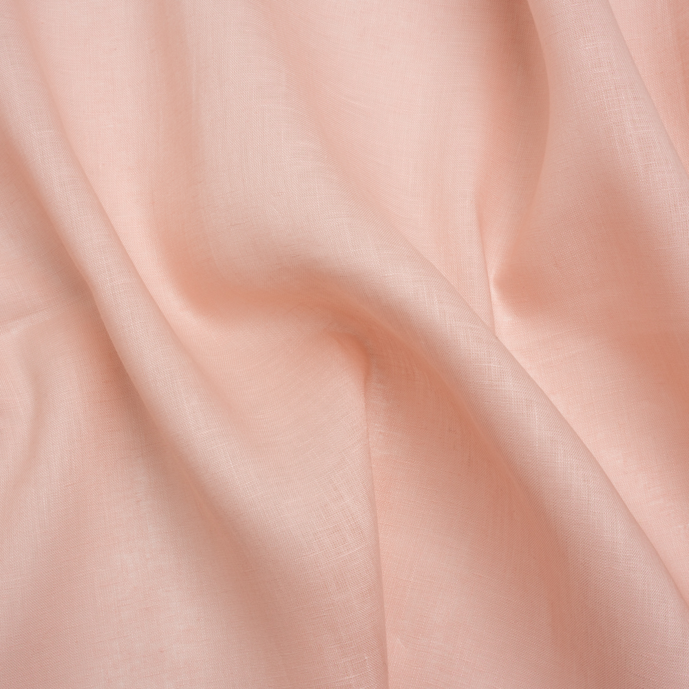 Famous Australian Designer Shell Pink Lightweight Linen Woven Famous Australian Designer Shell Pink Lightweight Linen Woven