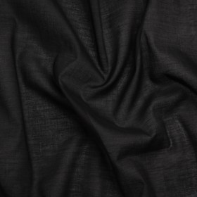 Famous Australian Designer Black Cotton Voile Famous Australian Designer Black Cotton Voile