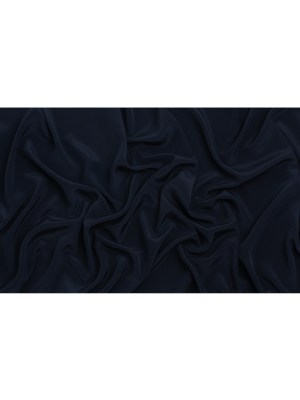 Famous Australian Designer Navy Silk Crepe de Chine Famous Australian Designer Navy Silk Crepe de Chine
