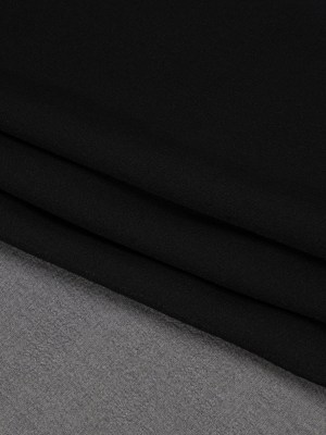 Famous Australian Designer Black Silk Georgette Famous Australian Designer Black Silk Georgette