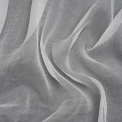 Famous Australian Designer White Crinkled Silk Chiffon Famous Australian Designer White Crinkled Silk Chiffon