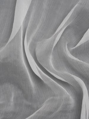 Famous Australian Designer White Crinkled Silk Chiffon Famous Australian Designer White Crinkled Silk Chiffon