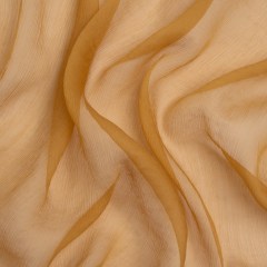 Famous Australian Designer Gold Crinkled Silk Chiffon Famous Australian Designer Gold Crinkled Silk Chiffon