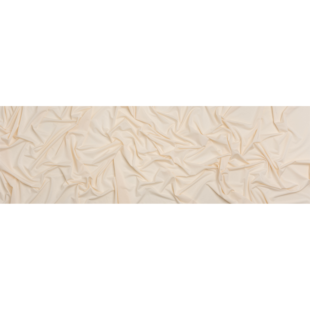 Famous Australian Designer Cream Stretch Polyester Jersey Famous Australian Designer Cream Stretch Polyester Jersey