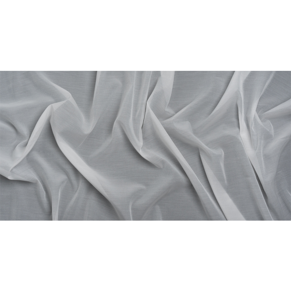 Famous Australian Designer White Shimmering Crisp Polyester Woven Famous Australian Designer White Shimmering Crisp Polyester Woven