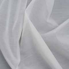 Famous Australian Designer White Shimmering Crisp Polyester Woven Famous Australian Designer White Shimmering Crisp Polyester Woven