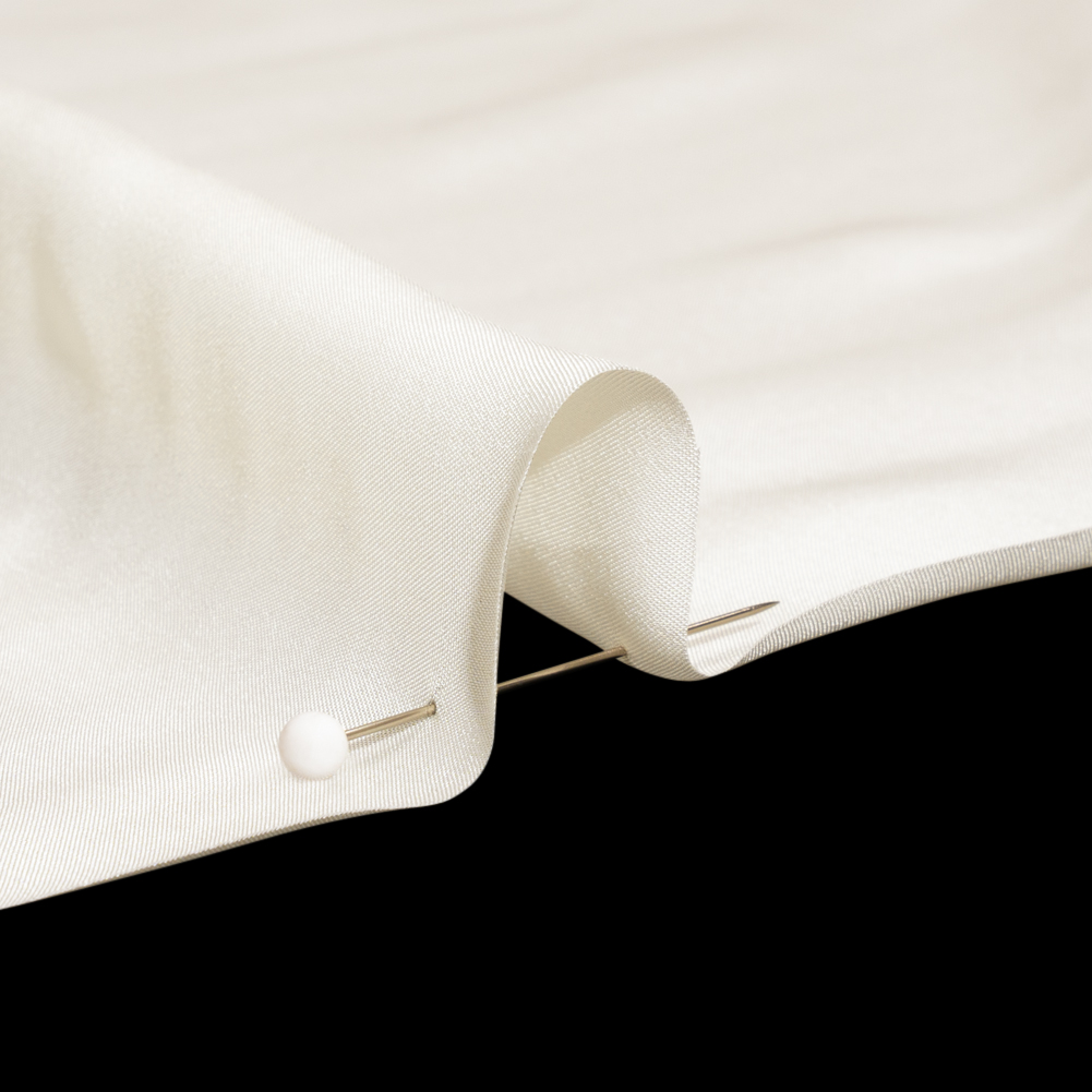 Famous Australian Designer Cream Smooth Viscose Crepe de Chine