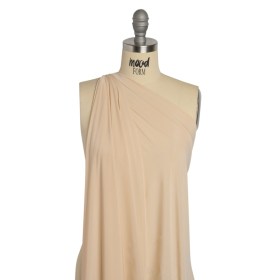 Famous Australian Designer Light Beige Stretch Polyester Jersey Famous Australian Designer Light Beige Stretch Polyester Jersey