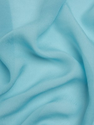 Famous Australian Designer Sky Blue Viscose Georgette Famous Australian Designer Sky Blue Viscose Georgette