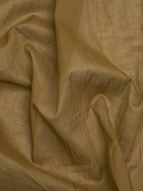 Famous Australian Designer Bronze Crinkled Cotton Voile Famous Australian Designer Bronze Crinkled Cotton Voile