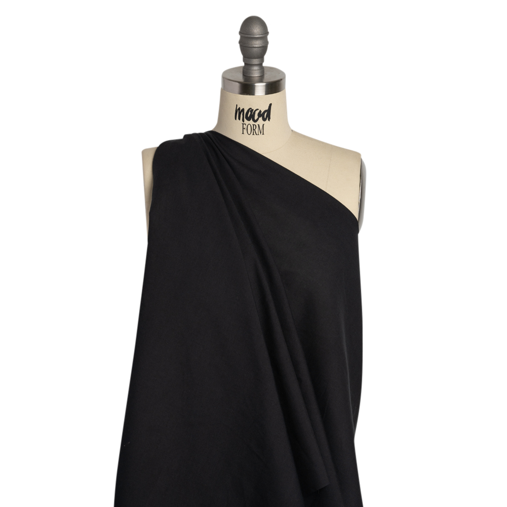 Famous Australian Designer Faded Black Cotton Voile Famous Australian Designer Faded Black Cotton Voile