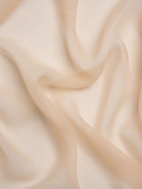 Famous Australian Designer Nude Silk Georgette Famous Australian Designer Nude Silk Georgette