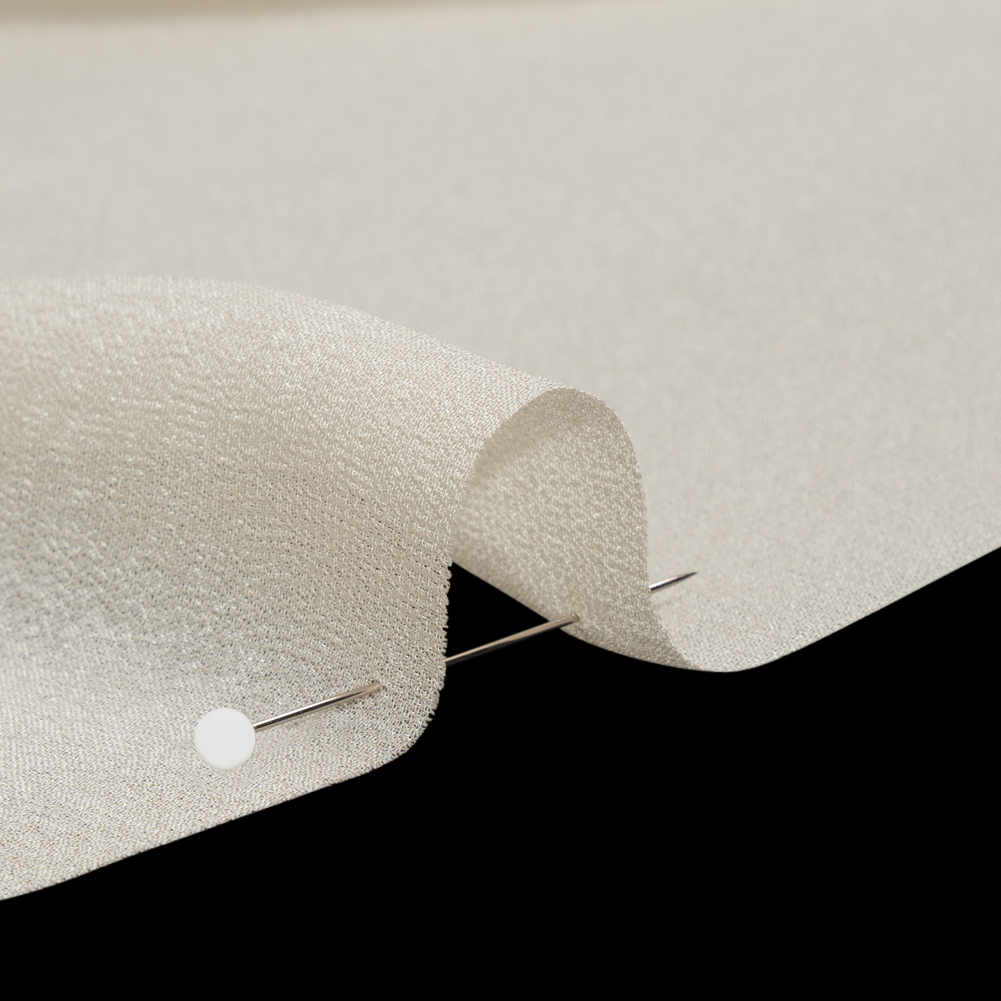 Famous Australian Designer Cream Viscose Georgette Famous Australian Designer Cream Viscose Georgette