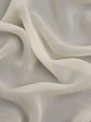 Famous Australian Designer Cream Viscose Georgette Famous Australian Designer Cream Viscose Georgette