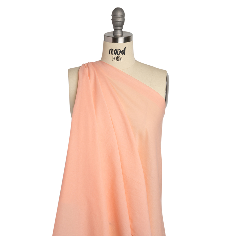 Famous Australian Designer Shell Pink Cotton Voile Famous Australian Designer Shell Pink Cotton Voile