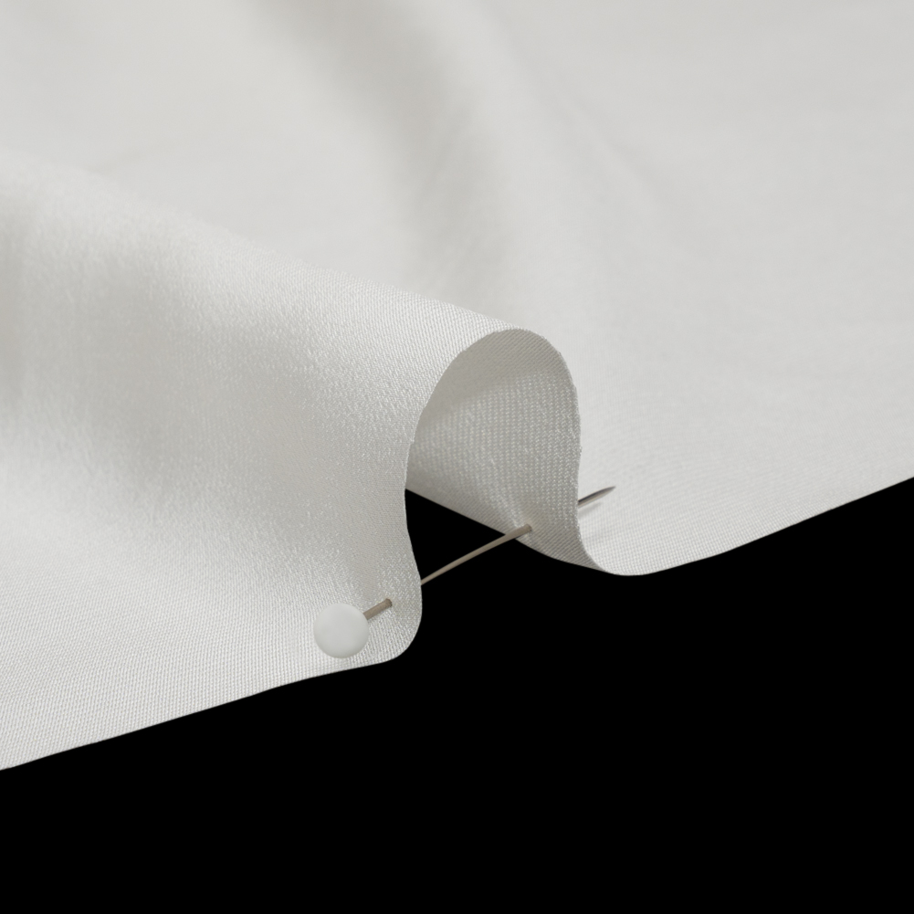 Famous Australian Designer Antique White Viscose Crepe de Chine