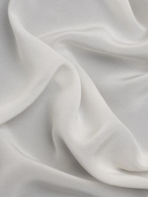 Famous Australian Designer Antique White Viscose Crepe de Chine Famous Australian Designer Antique White Viscose Crepe de Chine