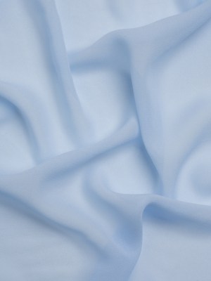 Famous Australian Designer Pale Blue Viscose Georgette Famous Australian Designer Pale Blue Viscose Georgette