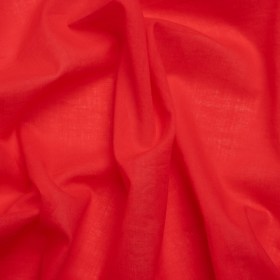 Famous Australian Designer Hot Coral Cotton Voile Famous Australian Designer Hot Coral Cotton Voile