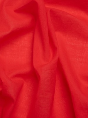 Famous Australian Designer Hot Coral Cotton Voile Famous Australian Designer Hot Coral Cotton Voile