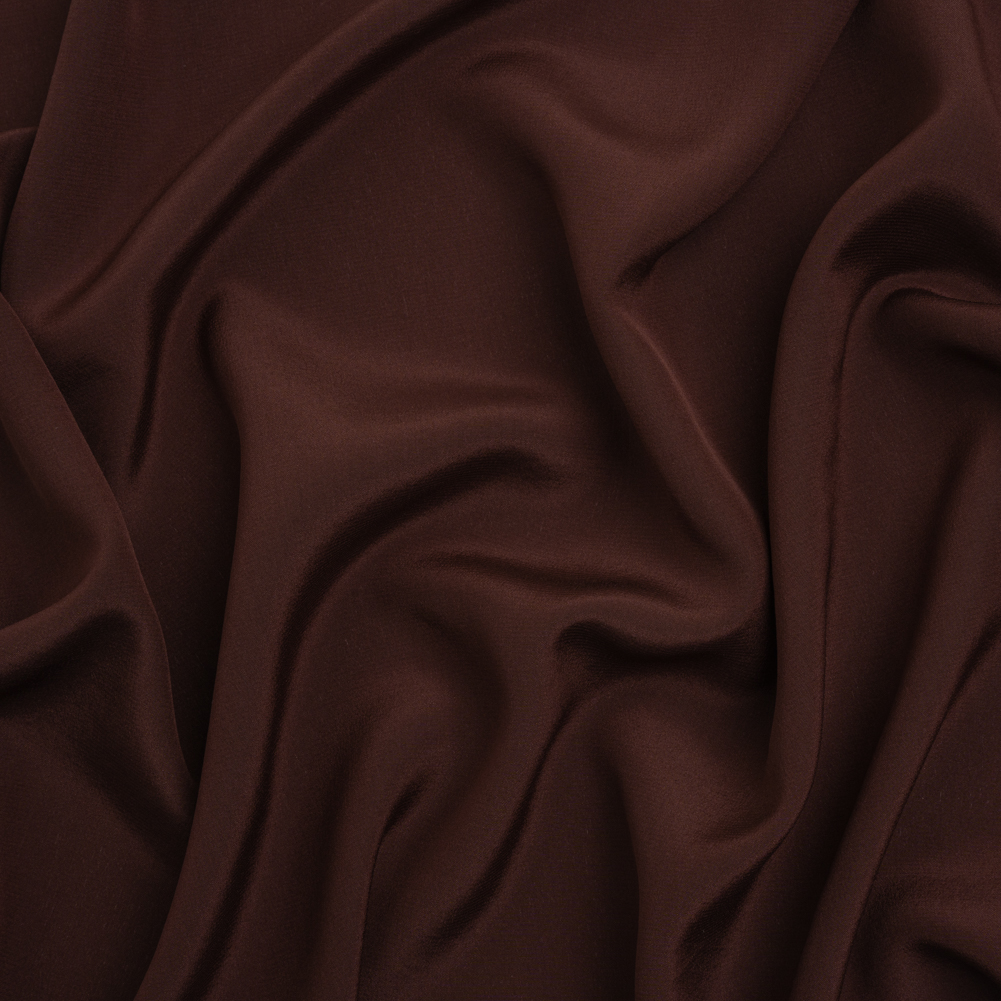 Famous Australian Designer Chocolate Silk Crepe de Chine Famous Australian Designer Chocolate Silk Crepe de Chine